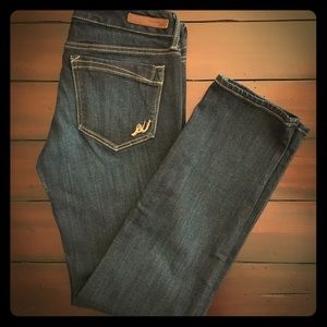 Express dark rinse skinny jeans 4 Short